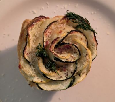 Zucchini & Squash Tart Roses-1